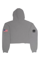 Women “America / FJB” Crop Hoodie