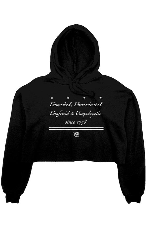 Women “Unafraid Since 1776” Crop Hoodie