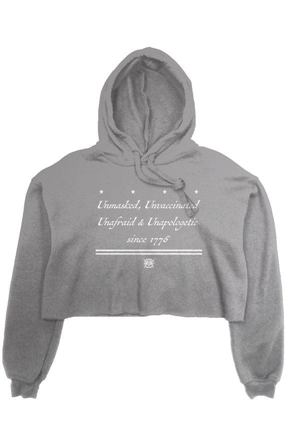 Women “Unafraid Since 1776” Crop Hoodie