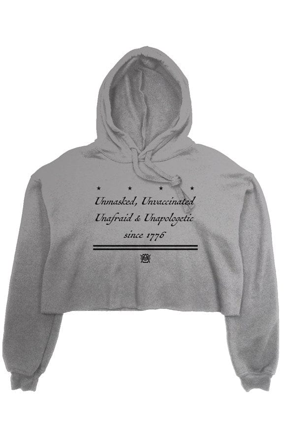 Women “Unafraid Since 1776” Crop Hoodie