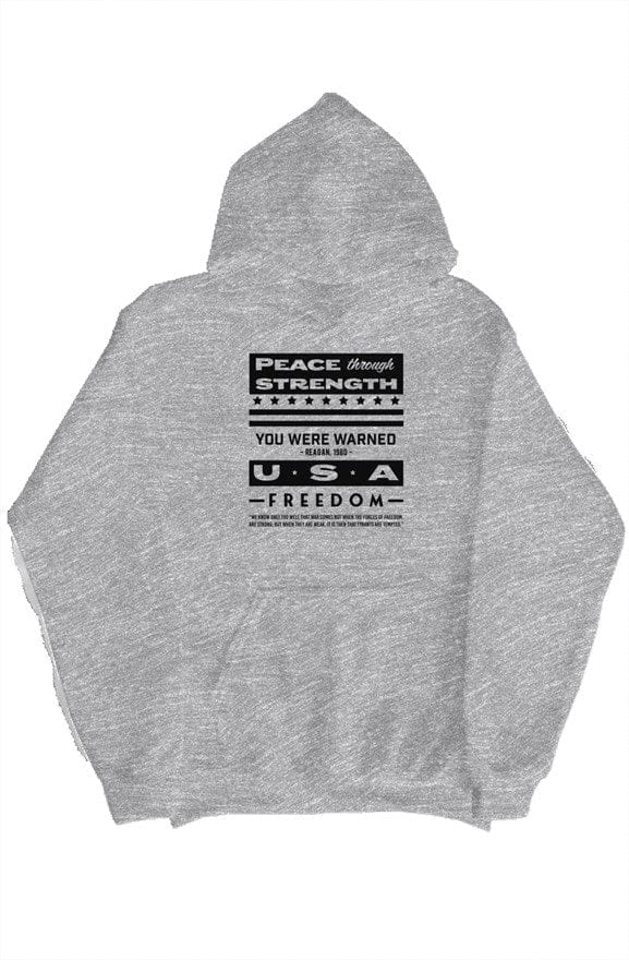 Peace Through Strength Pullover Hoodie