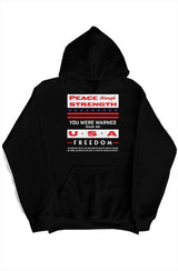 Peace Through Strength Pullover Hoodie