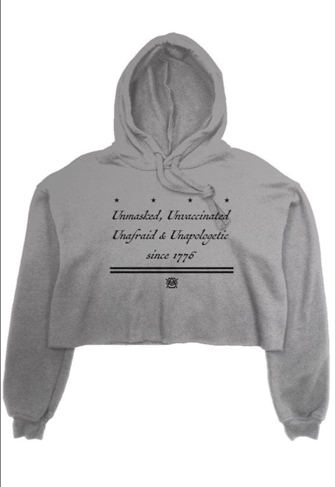 Women “Unafraid Since 1776” Crop Hoodie